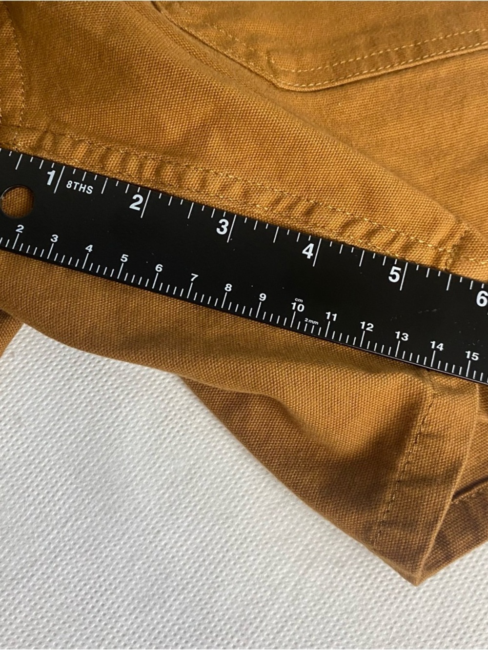 Carhartt Shorts Women 6 Brown Rugged Flex Canvas Relaxed Utility Shorts - Picture 11 of 12